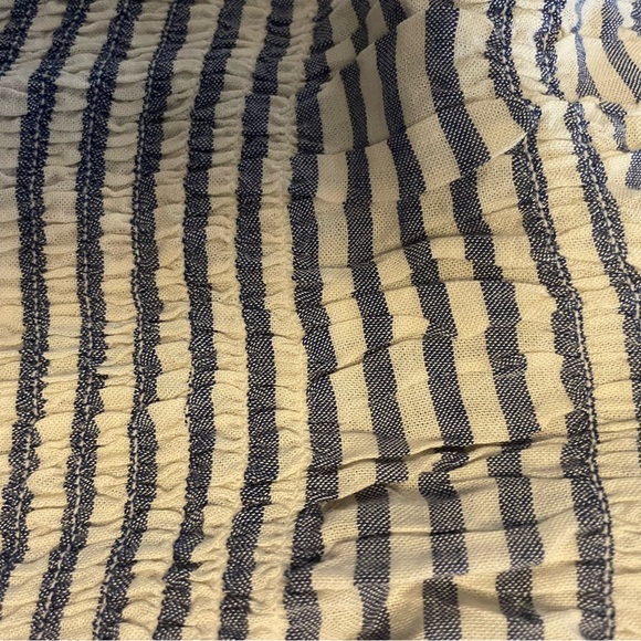 Blue and White Striped Maxi Dress - Picture 4 of 8